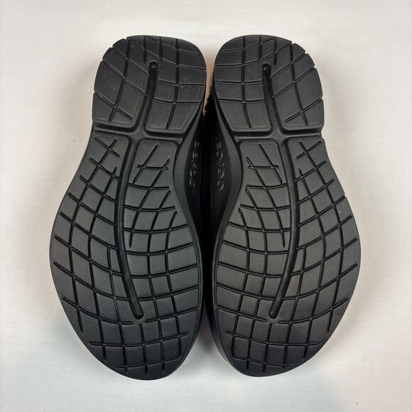 OOFOS Men's OOcoozie Mule Slides Fleece Slipper Black Size 11 - Picture 5 of 10